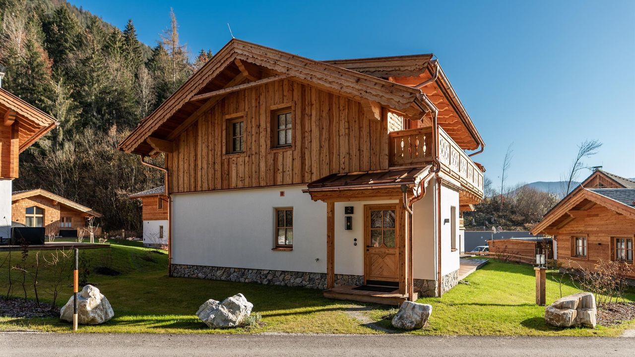 Ansicht des Chalets von draußen Ansicht des Chalets von draußen